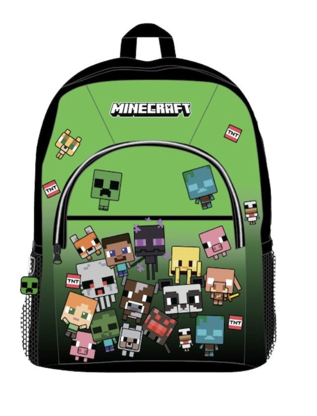 Minecraft Characters , Tasche 42 cm Schulranzen für Kinder – 42 × 32 × 16 cm