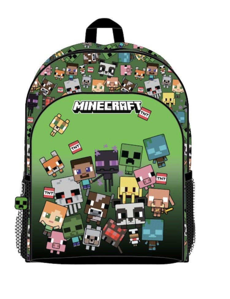 Minecraft Lot of Characters , Tasche 40 cm Schulranzen für Kinder – 40 × 30 × 15 cm