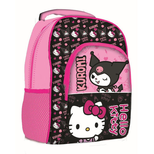 Hello Kitty & Kuromi Pink , Tasche 40 cm Schulranzen für Kinder – 40 × 30 × 17 cm