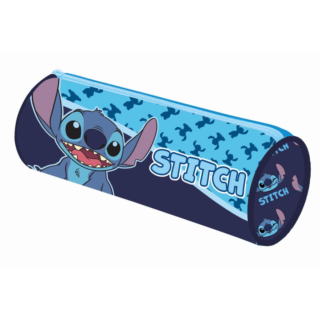 Disney Lilo and Stitch Abstract Pencil Case for Kids - 8 x 23 cm