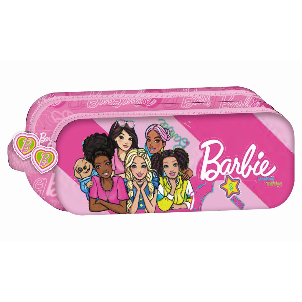Barbie Dream Squad mit 2 Fächern Federmäppchen für Kinder – 23 x 10 x 6 cm