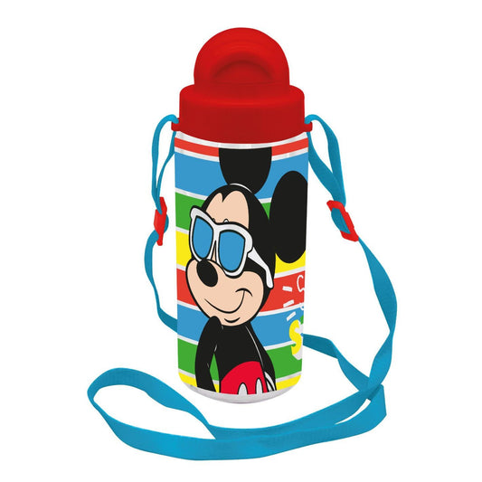 Disney Mickey Sun Kunststoff-Trinkflasche mit Strohhalm für Kinder – 500 ml, BPA-frei