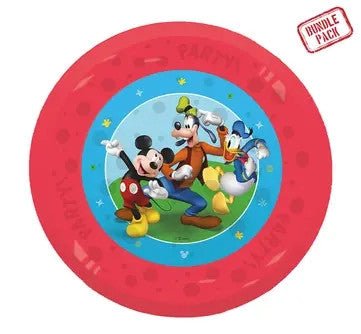Disney Mickey Rock the House micro premium Kunststoffteller 4er-Set Flacher Teller für Kinder aus Kunststoff – 21 cm