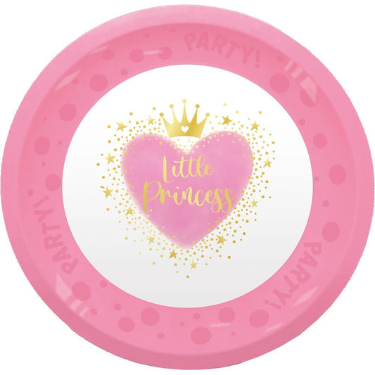 Prinzessin Little Princess Micro Premium Essteller 4er-Set Flacher Teller für Kinder aus Kunststoff – 21 cm