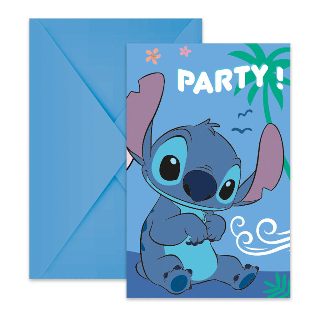 Disney Lilo und Stitch Angel Party Einladung 6 Stk. FSC