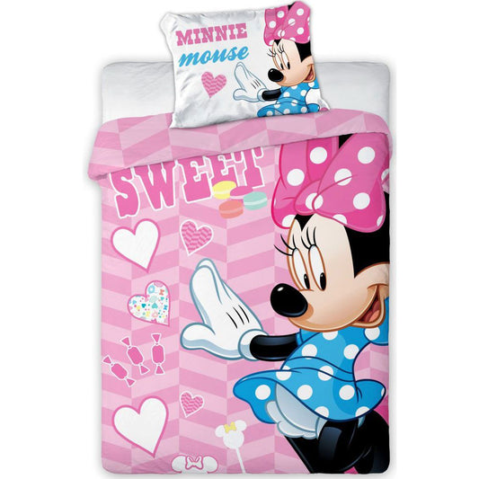 Disney Minnie Sweet Baby Bedding Set – 100 × 135 cm + 40 × 60 cm, Cotton