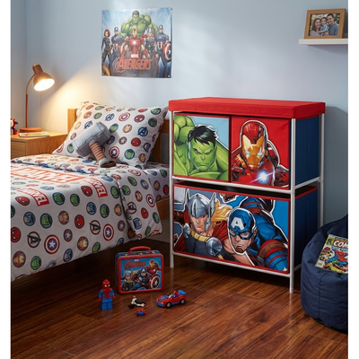 Avengers Aufbewahrungsschrank 3 Boxen | Marvel Kinder