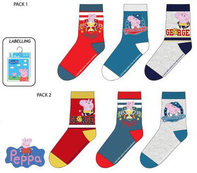 Peppa Wutz Kinder Socken 23-34