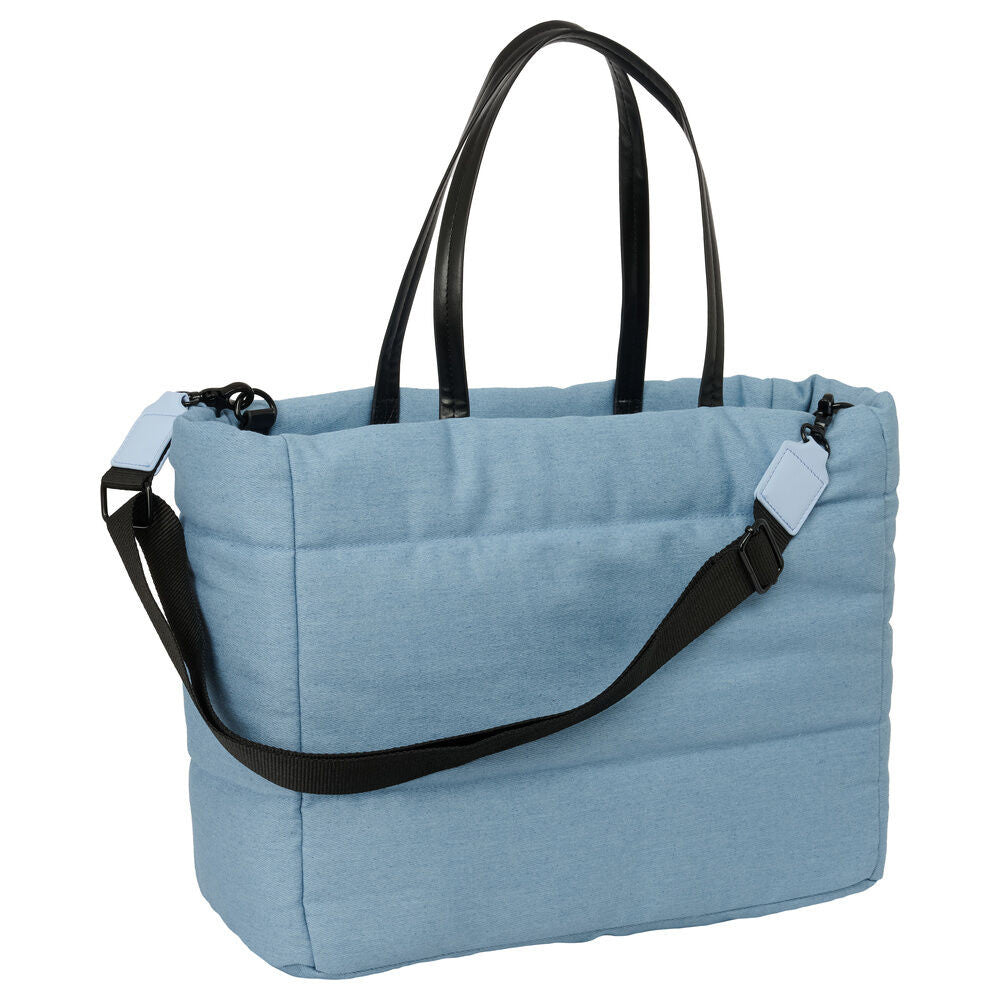 K-pop Demon Hunters Denim Dreams , mit Laptopfach Umhängetasche für Kinder – 40 x 17 x 31 cm