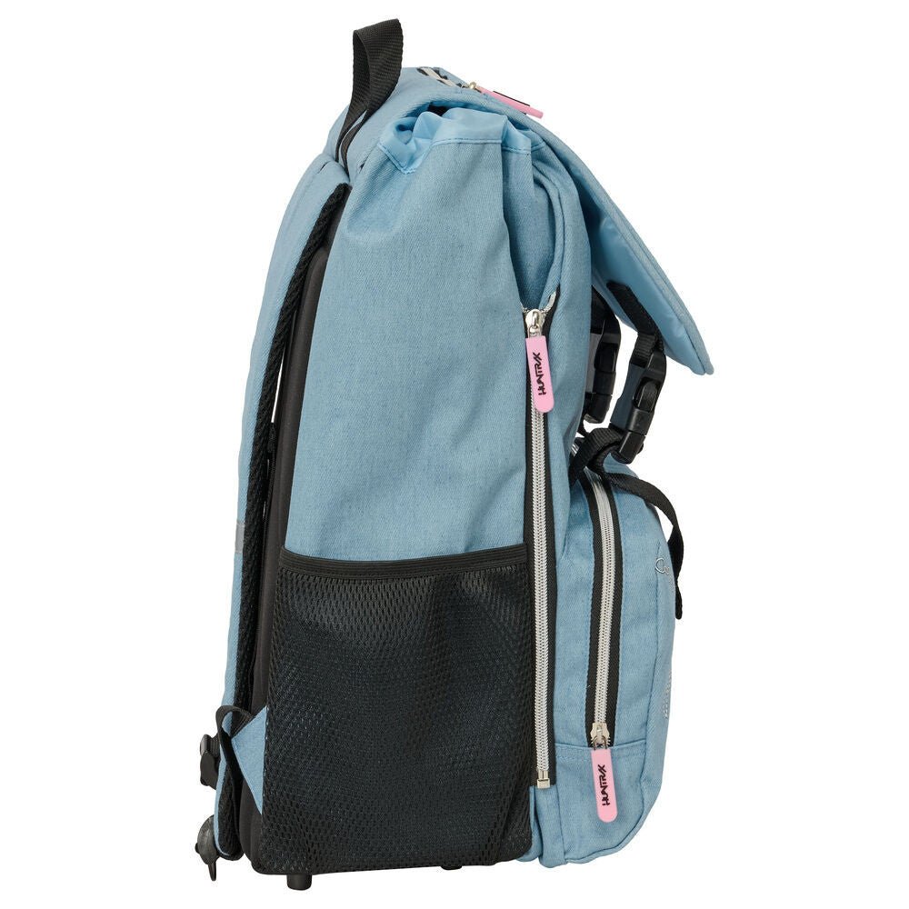 K-pop Demon Hunters Denim Dreams erweiterbarer , 41 cm Tasche Schulranzen für Kinder – 41 cm