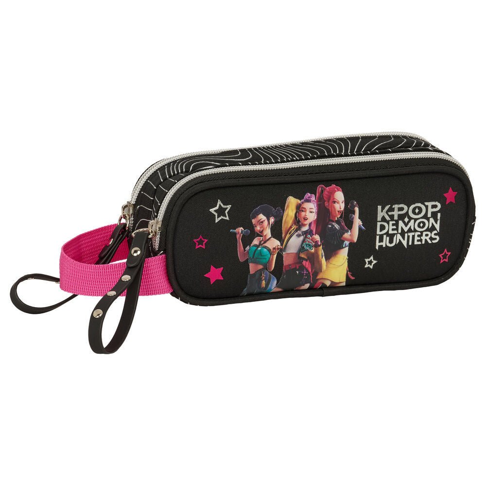 K-pop Demon Hunters Energy mit 2 Fächern Federmäppchen für Kinder – 21 x 6 x 8 cm