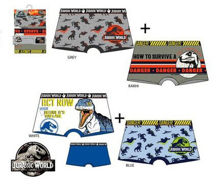 Jurassic World Kinder Boxershorts 2 Stück/Packung