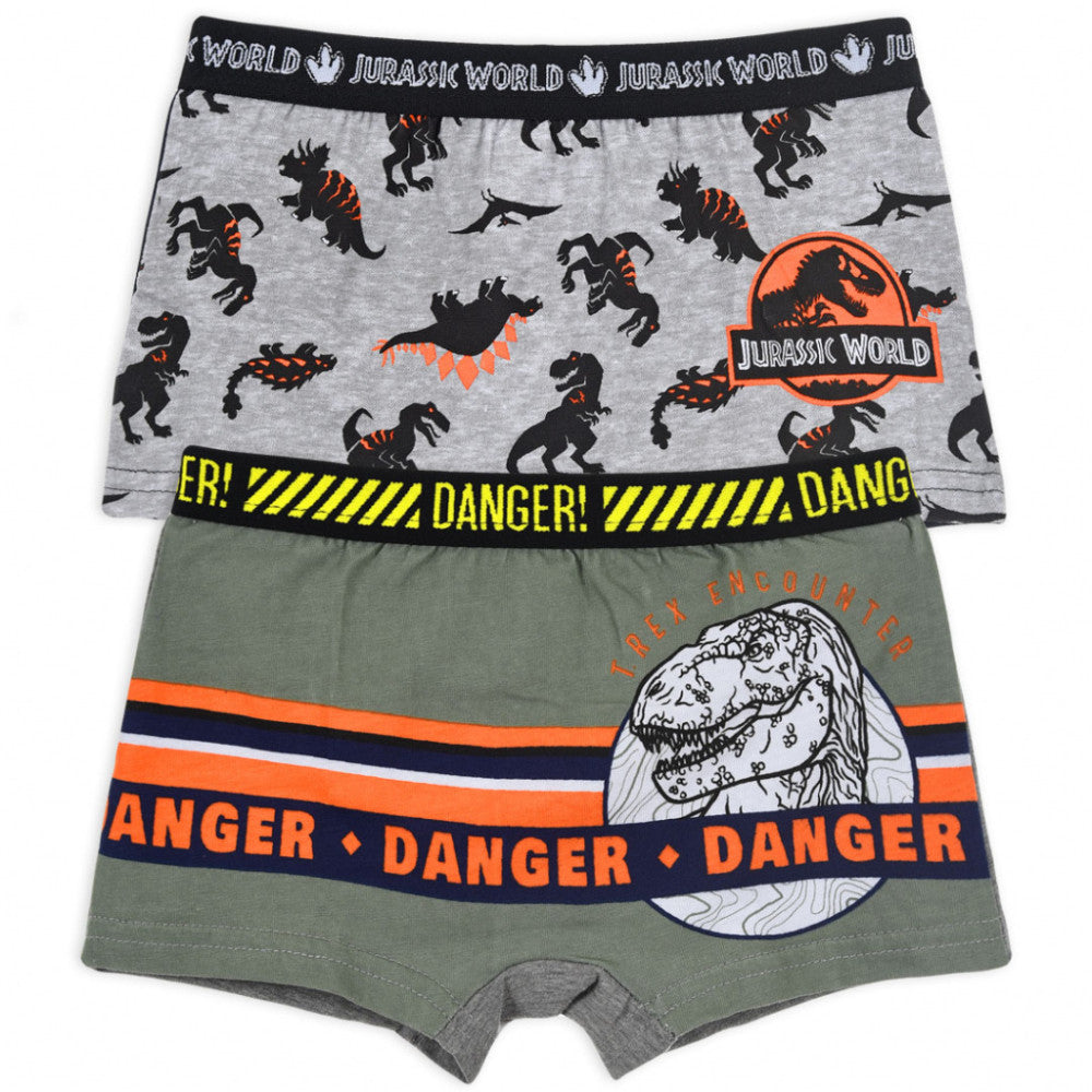 Jurassic World Kinder Boxershorts 2 Stück/Packung