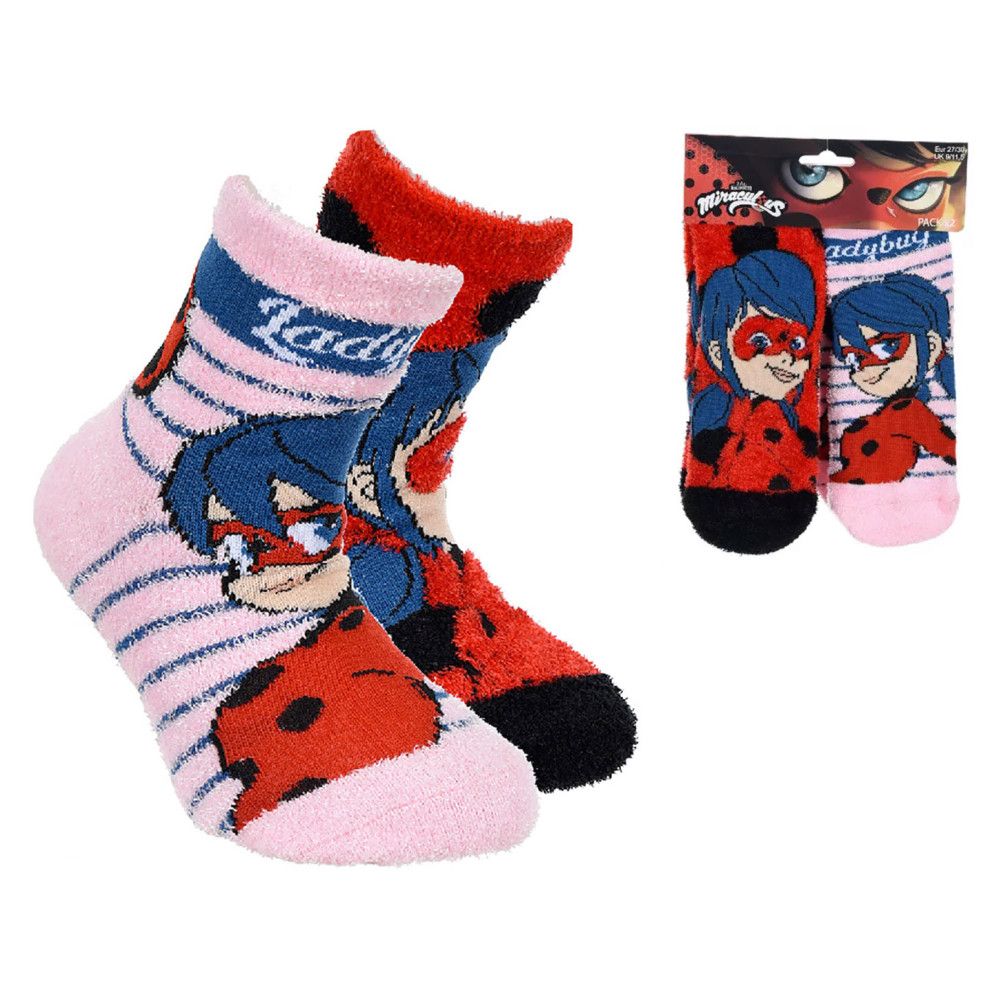 Miraculous Geschichten von Ladybug und Cat Noir Kinder dicke rutschfeste Socken 23-34