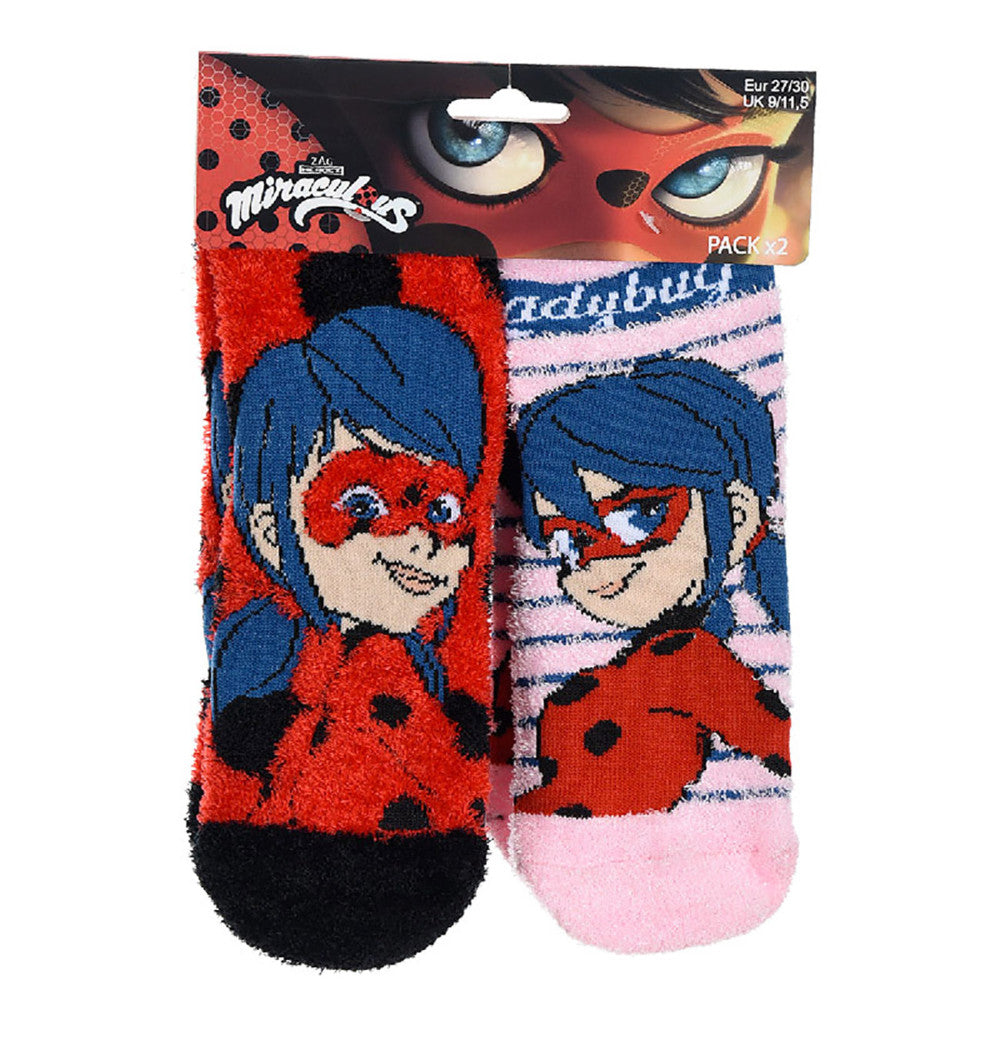 Miraculous Geschichten von Ladybug und Cat Noir Kinder dicke rutschfeste Socken 23-34