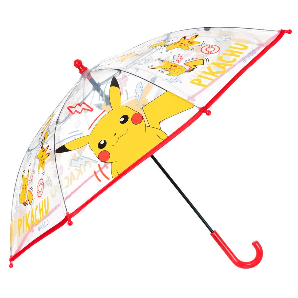 Pokémon Thunder Transparenter Kinderregenschirm für Kinder – 72 cm