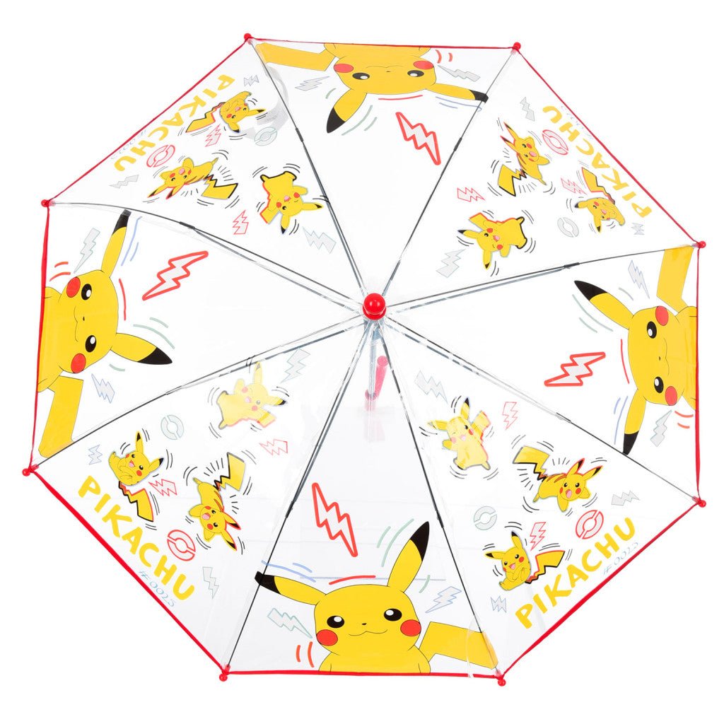Pokémon Thunder Transparenter Kinderregenschirm für Kinder – 72 cm