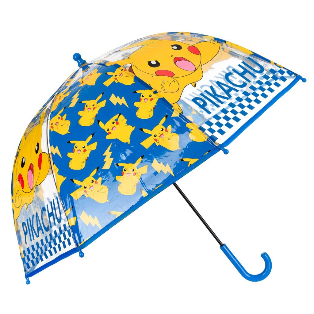 Pokémon Electric Transparenter Kinderregenschirm für Kinder – 72 cm