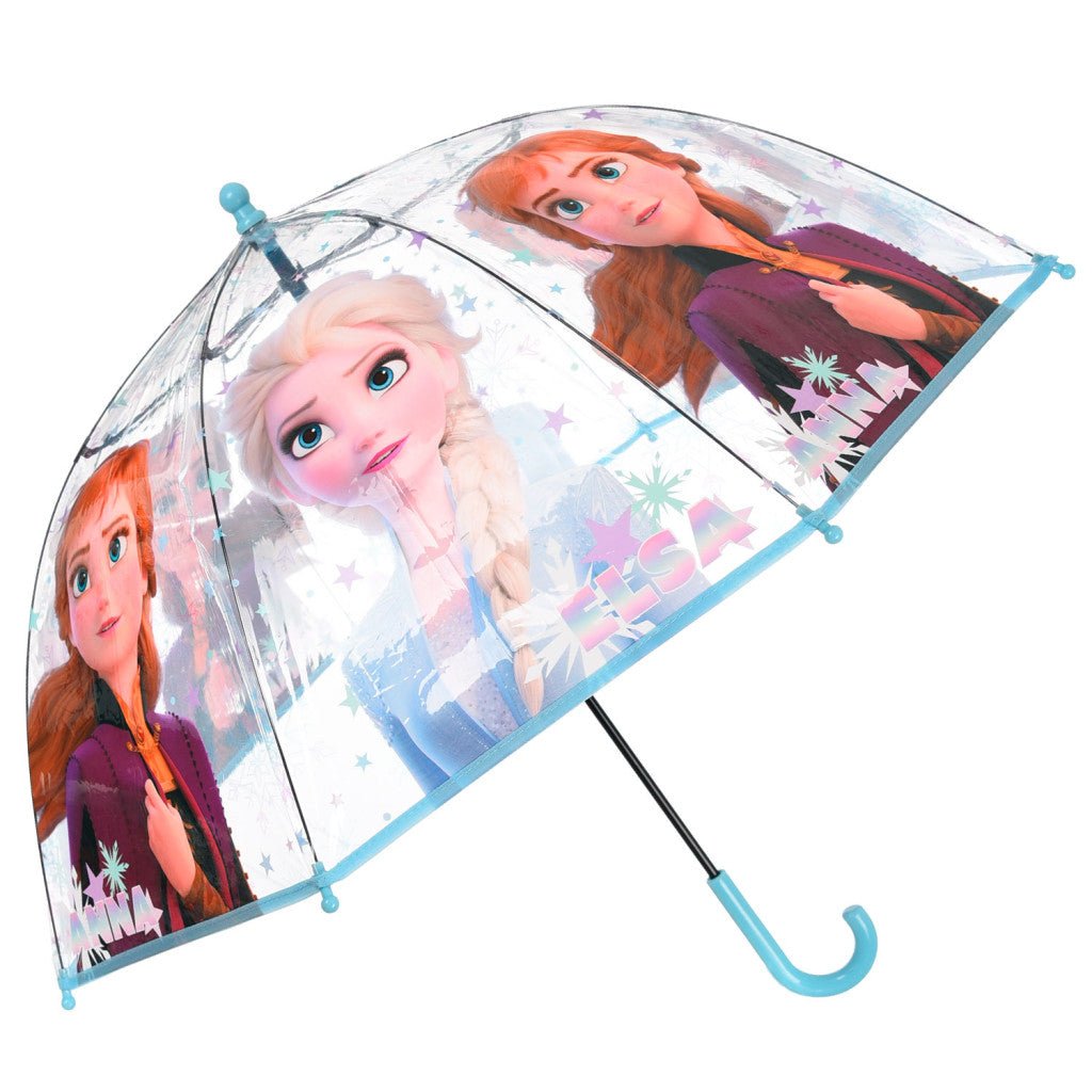 Disney Eiskönigin Stars Transparenter Kinderregenschirm für Kinder – 72 cm