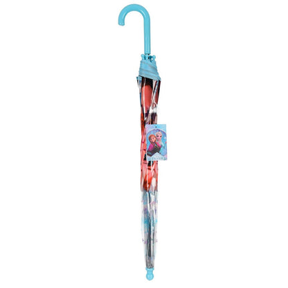 Disney Eiskönigin Stars Transparenter Kinderregenschirm für Kinder – 72 cm