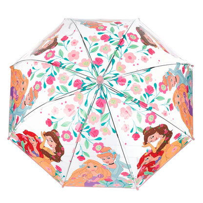 Disney Prinzessin Fairytale Transparenter Kinderregenschirm für Kinder – 72 cm
