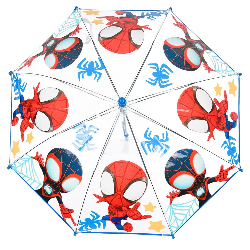 Spiderman Spidey Hero Transparenter Kinderregenschirm für Kinder – 72 cm