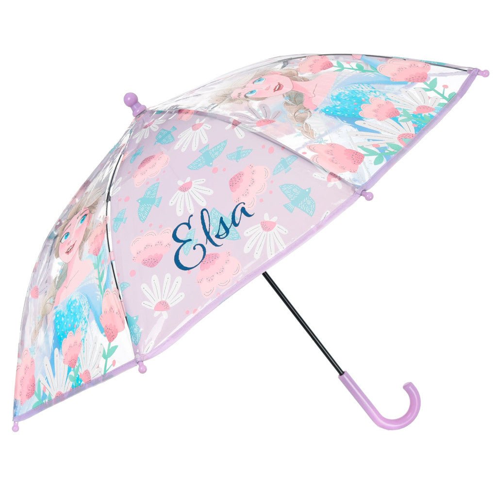 Disney Eiskönigin Birds Transparenter Kinderregenschirm für Kinder – 72 cm