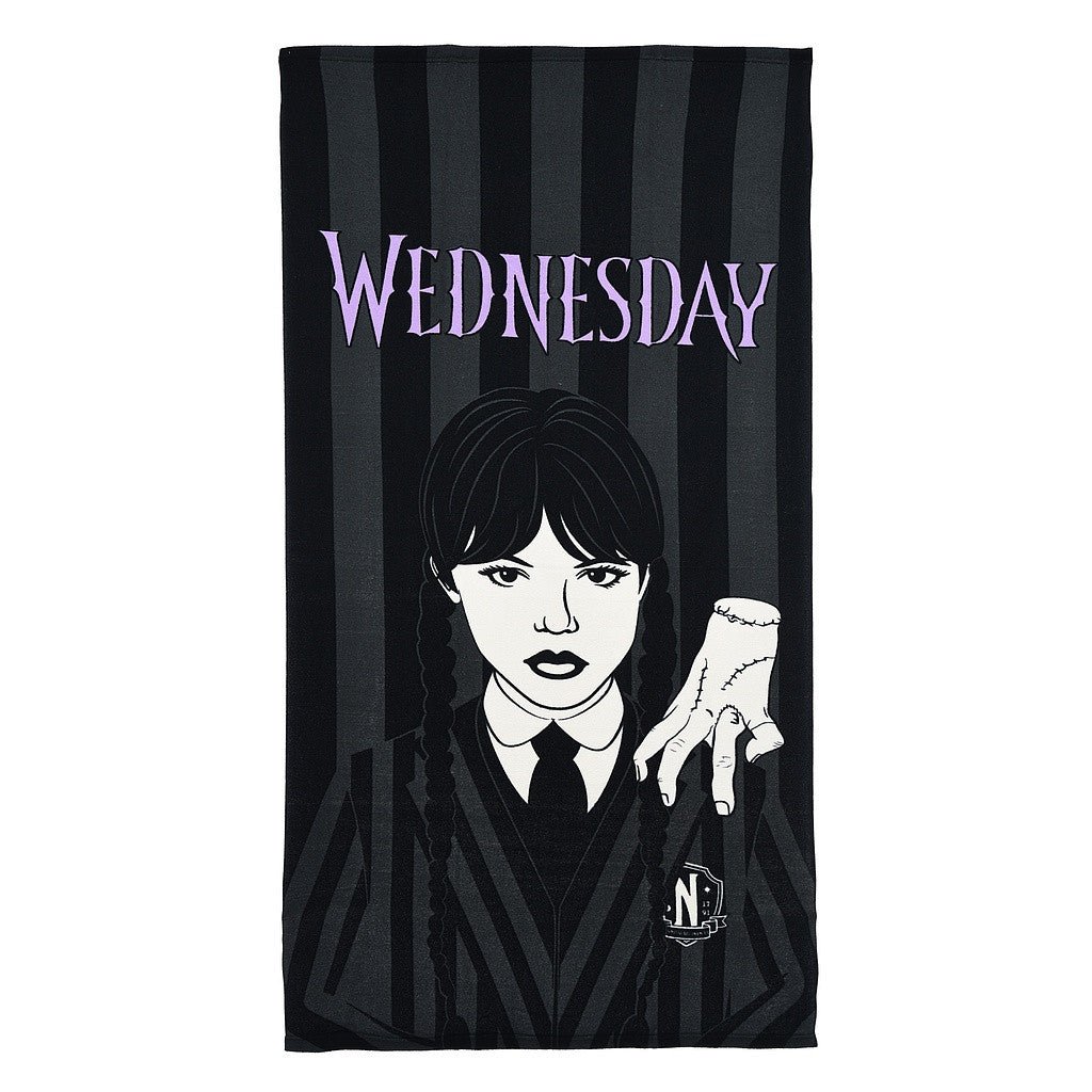 Wednesday , (Fast Dry) Badetuch für Kinder aus Polyester – 70 × 140 cm