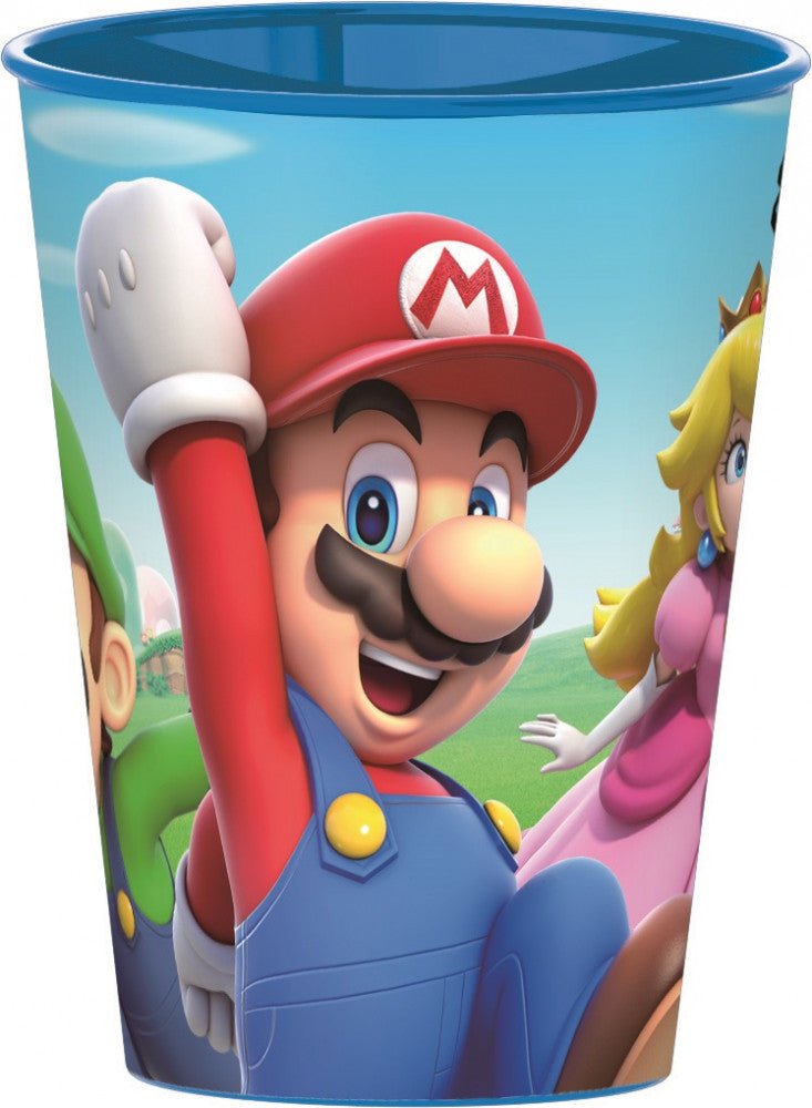 Super Mario Mushroom Kingdom Kunststoffbecher für Kinder – 260 ml, BPA-frei