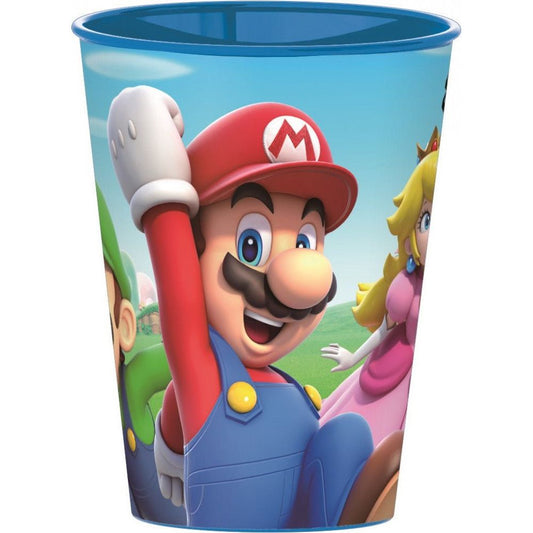 Super Mario Mushroom Kingdom Kunststoffbecher für Kinder – 260 ml, BPA-frei