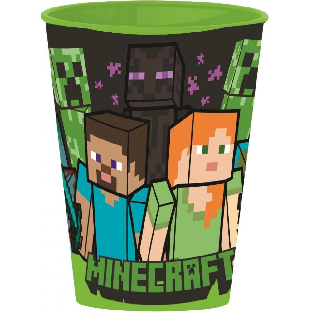 Minecraft TNT Plastic Cup for Kids - 260 ml, BPA-free