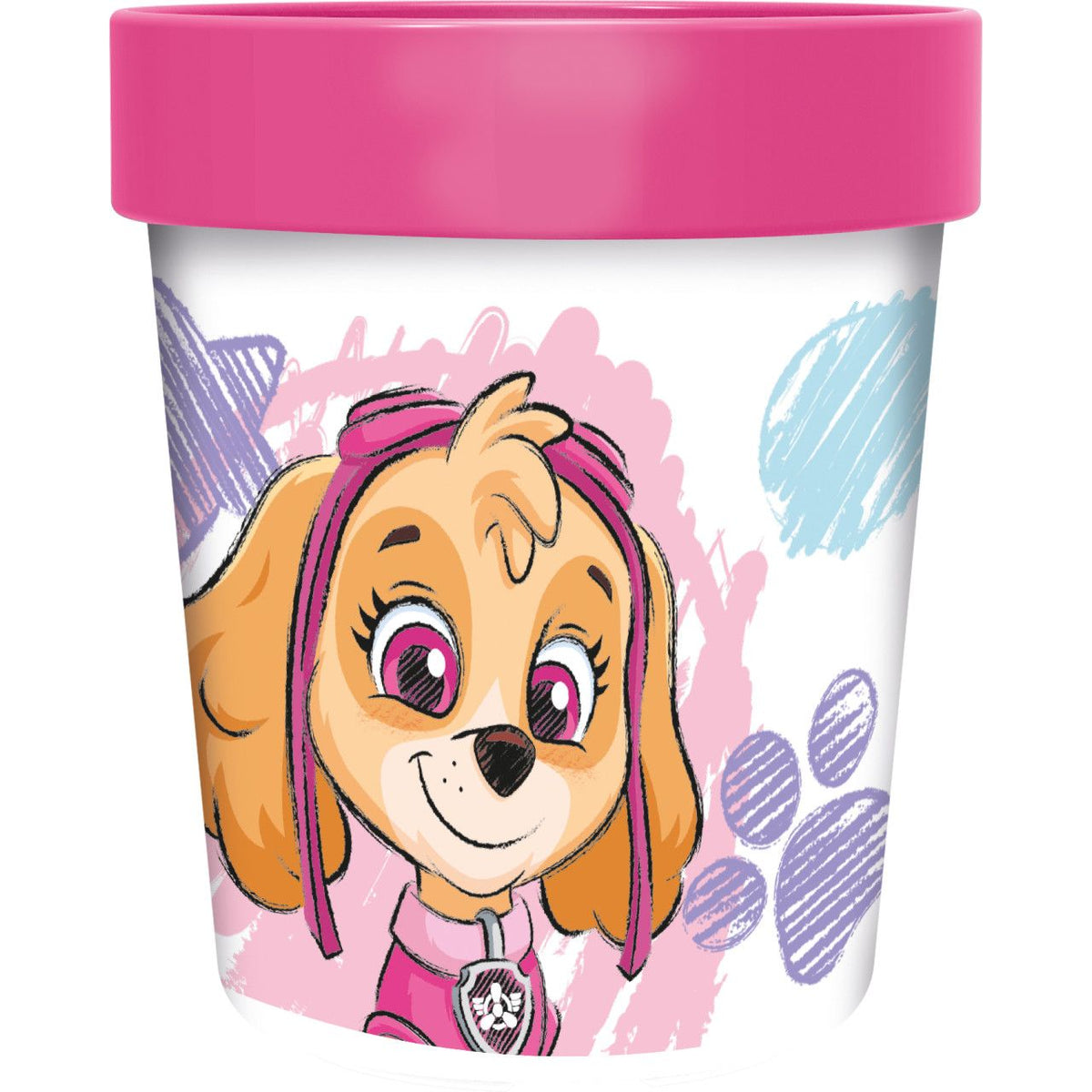 Paw Patrol Sketch Plastic Tumbler for Kids - 260 ml, BPA-free