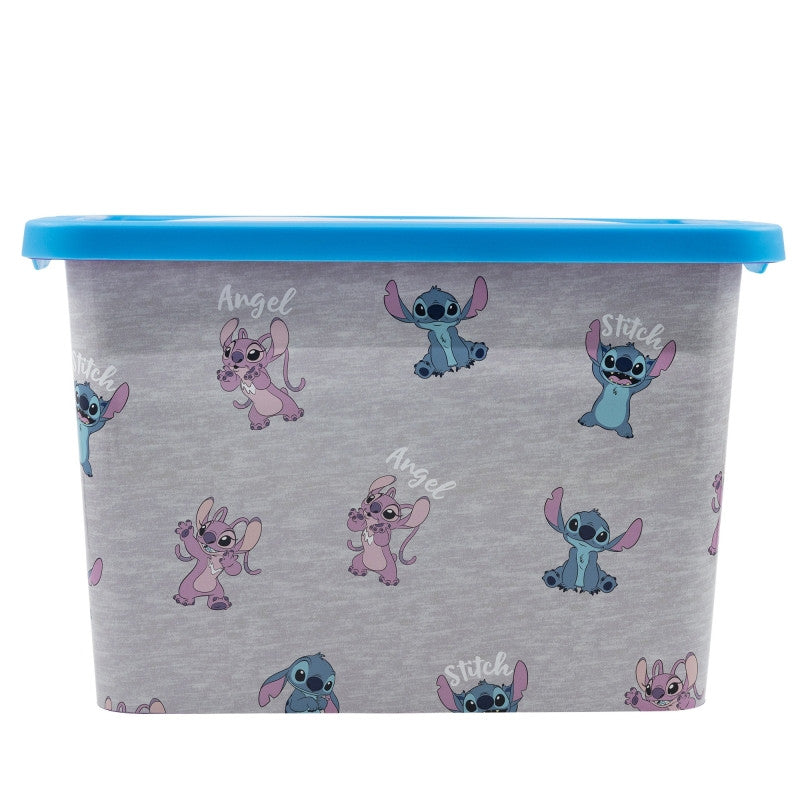 Disney Lilo and Stitch Angel Plastic 7 L Storage Box for Kids – 19 × 19.5 × 29.5 cm