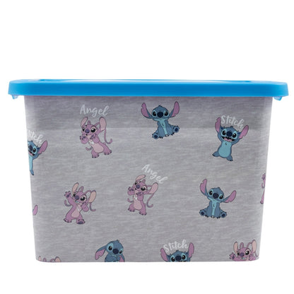 Disney Lilo and Stitch Angel Plastic 7 L Storage Box for Kids – 19 × 19.5 × 29.5 cm