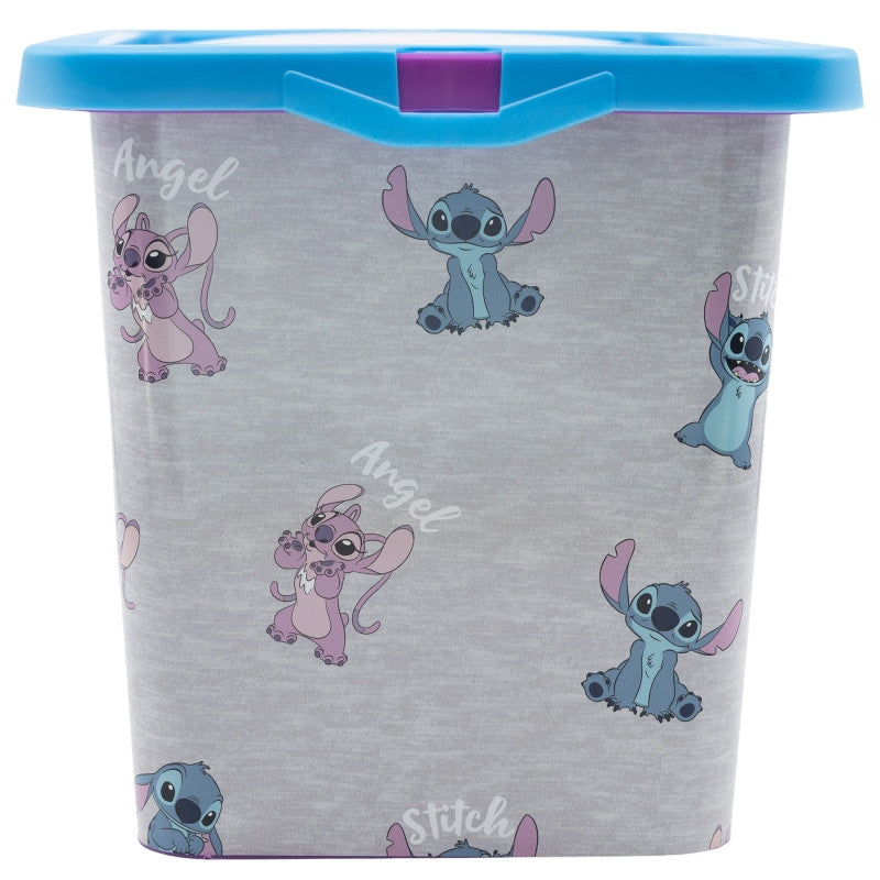 Disney Lilo and Stitch Angel Plastic 7 L Storage Box for Kids – 19 × 19.5 × 29.5 cm