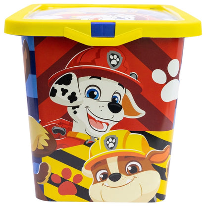 Paw Patrol Rescue Pups Boîte de rangement en plastique pour enfants de 7 L – 19 × 19,5 × 29,5 cm