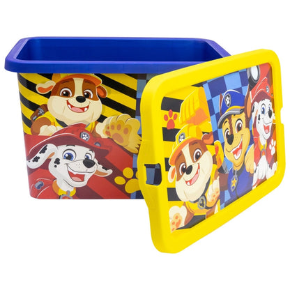 Paw Patrol Rescue Pups Boîte de rangement en plastique pour enfants de 7 L – 19 × 19,5 × 29,5 cm