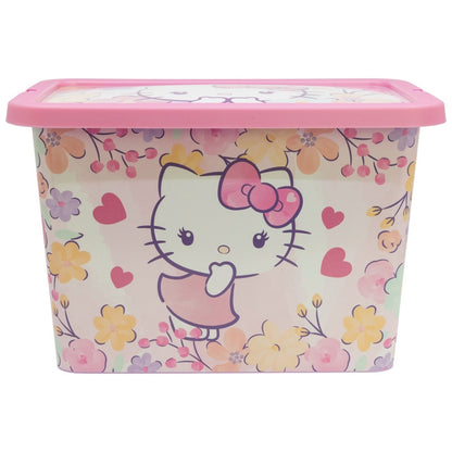 Hello Kitty Pastel Kunststoff 7 L Aufbewahrungsbox für Kinder – 19 × 19,5 × 29,5 cm