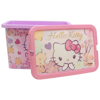 Hello Kitty Pastel Kunststoff 7 L Aufbewahrungsbox für Kinder – 19 × 19,5 × 29,5 cm