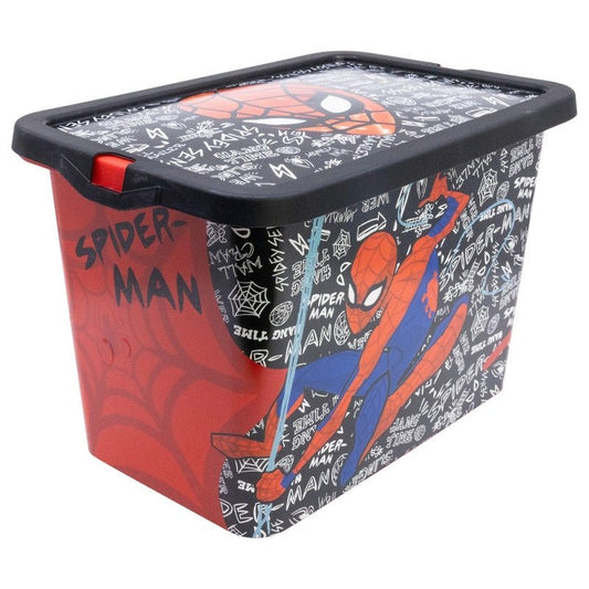 Spiderman Urban Web Kunststoff 7 L Aufbewahrungsbox für Kinder – 19 × 19,5 × 29,5 cm