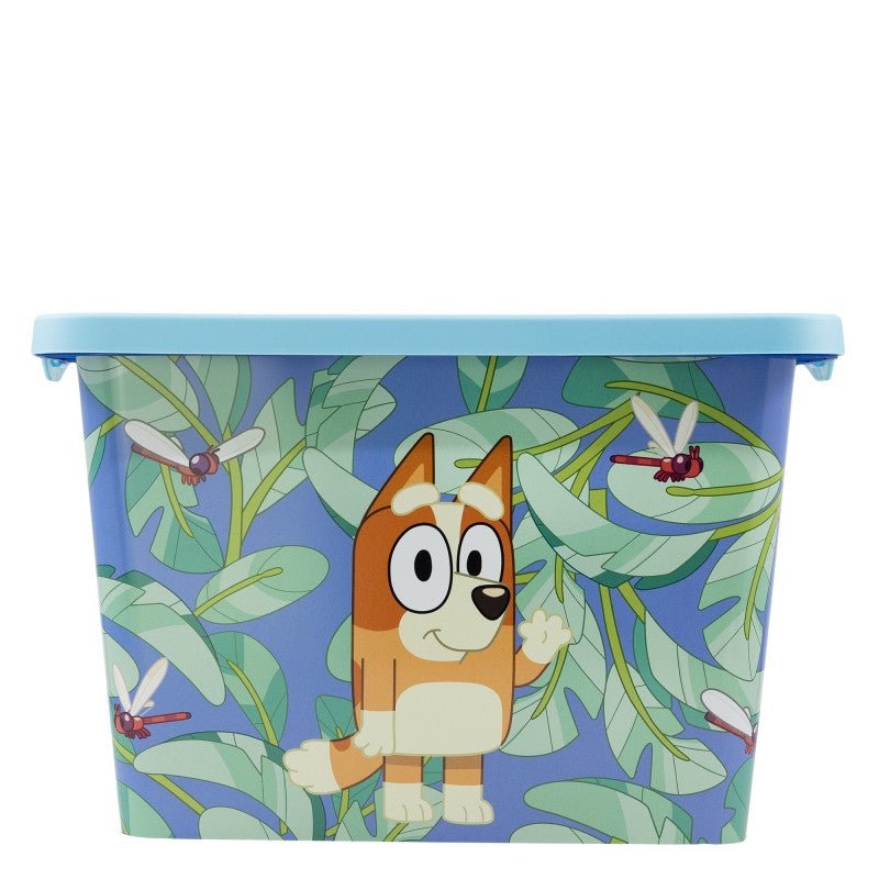 Bluey Leaves Kunststoff 7 L Aufbewahrungsbox für Kinder – 19 × 19,5 × 29,5 cm