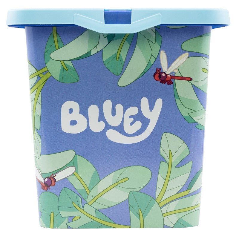 Bluey Leaves Kunststoff 7 L Aufbewahrungsbox für Kinder – 19 × 19,5 × 29,5 cm