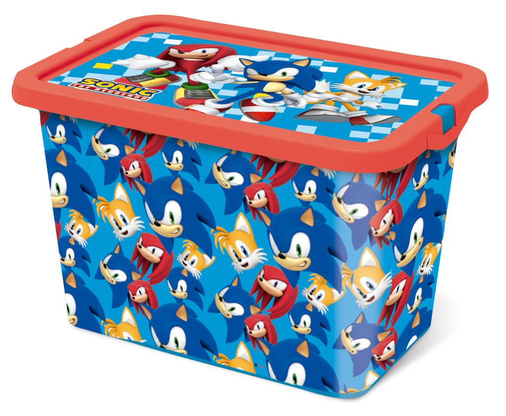 Sonic the Hedgehog Friends Kunststoff- 7 L Aufbewahrungsbox für Kinder – 19 × 19,5 × 29,5 cm