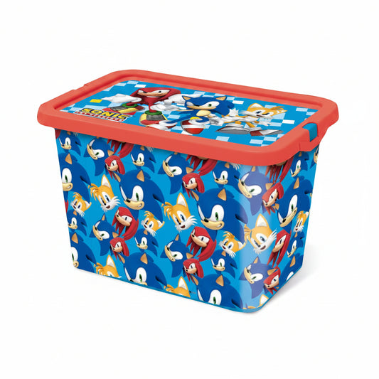 Sonic the Hedgehog Friends Kunststoff- 7 L Aufbewahrungsbox für Kinder – 19 × 19,5 × 29,5 cm