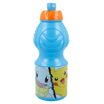 Pokémon Sport-Trinkflasche aus Kunststoff mit Sportverschluss für Kinder – 400 ml, BPA-frei