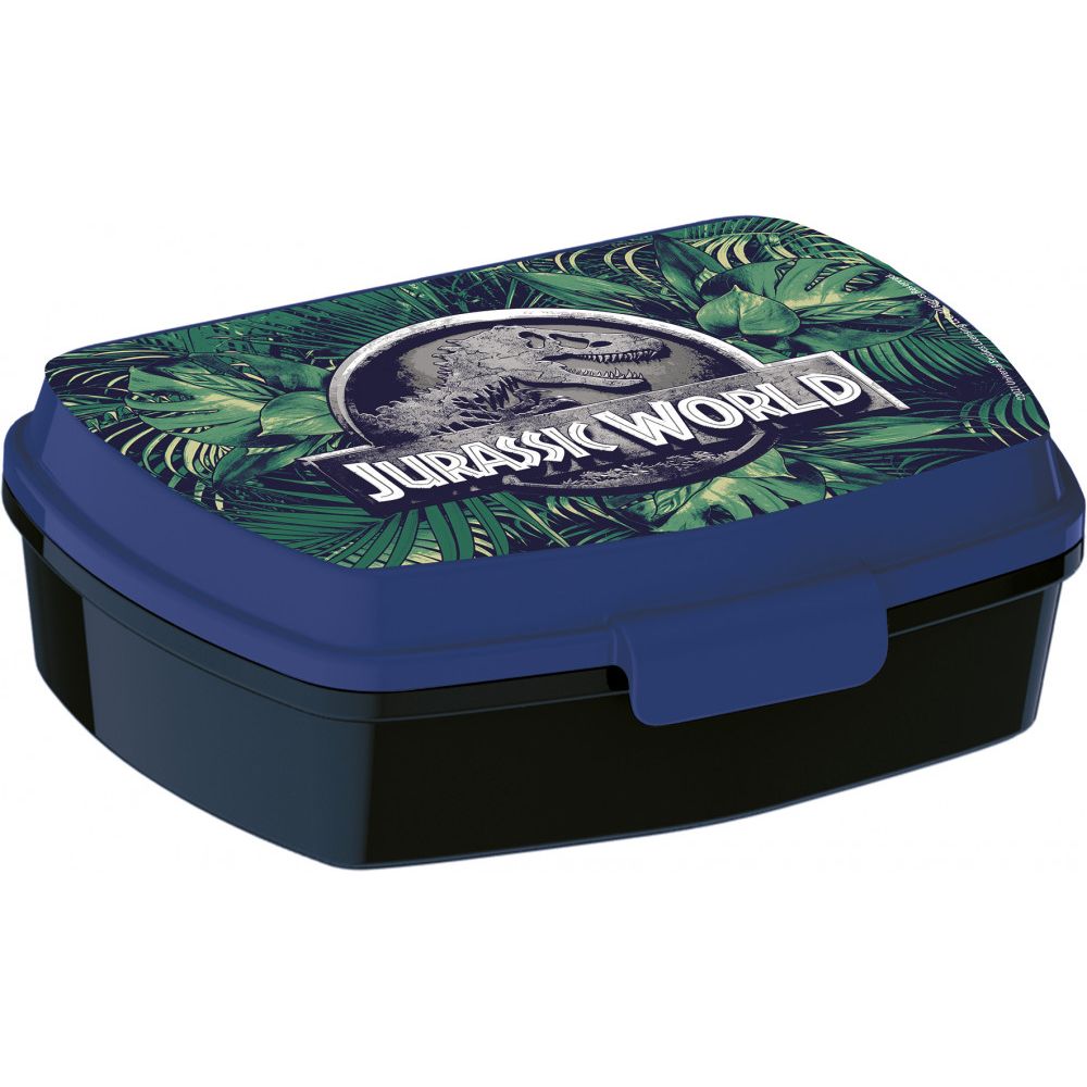 Jurassic World Brotdose mit einem Fach für Kinder – 17 × 14 × 6,5 cm, BPA-frei