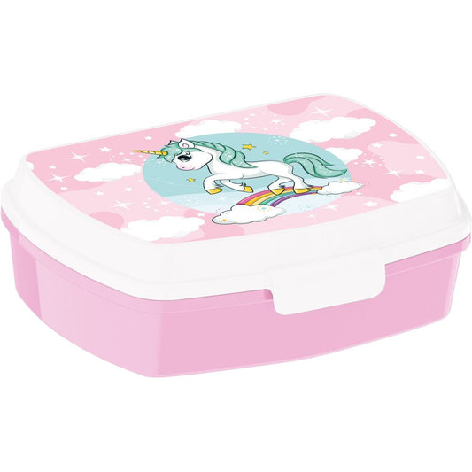 Unicorn Range Lunch Box with One Compartment for Children – 17 × 14 × 6.5 cm, BPA-Free