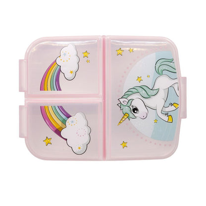 Unicorn Range Multi-Compartment Kids' Lunchbox – 18 × 14 × 6 cm, BPA-Free