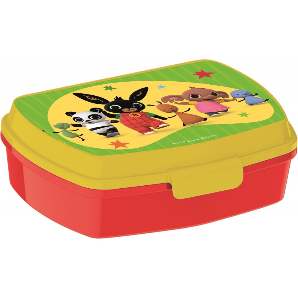 Bing Waving Brotdose mit einem Fach für Kinder – 17 × 14 × 6,5 cm, BPA-frei