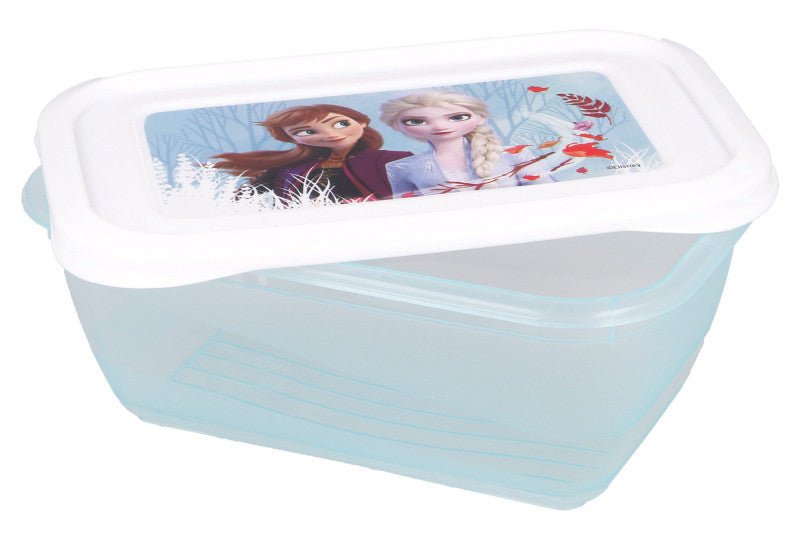 Disney Eiskönigin Blue Forest - 3er Set Brotdose mit einem Fach für Kinder – 15 × 10 × 7 cm, BPA-frei